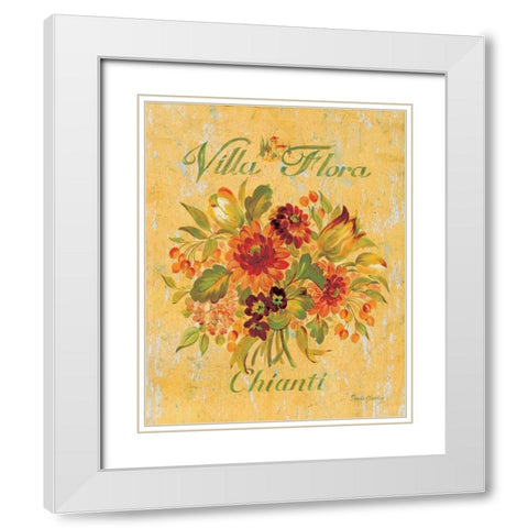Chianti White Modern Wood Framed Art Print with Double Matting by Gladding, Pamela