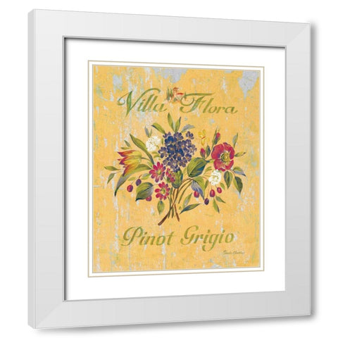 Pinot Grigio White Modern Wood Framed Art Print with Double Matting by Gladding, Pamela