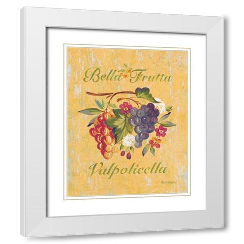 Valpolicella White Modern Wood Framed Art Print with Double Matting by Gladding, Pamela