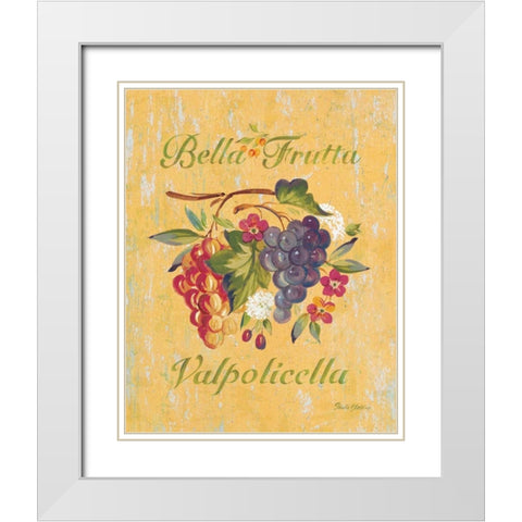 Valpolicella White Modern Wood Framed Art Print with Double Matting by Gladding, Pamela