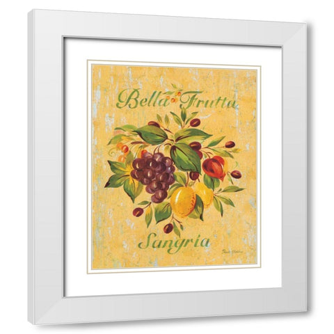Sangria White Modern Wood Framed Art Print with Double Matting by Gladding, Pamela