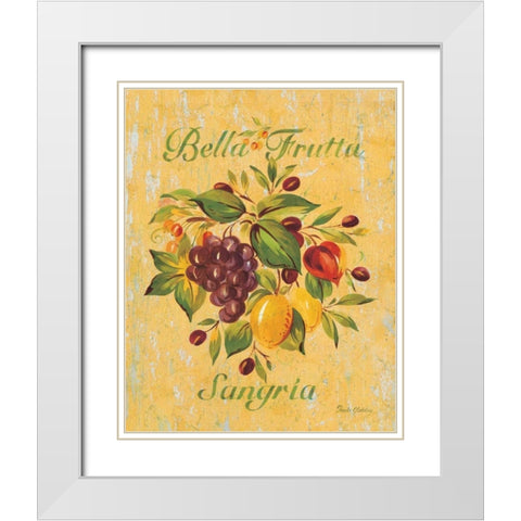 Sangria White Modern Wood Framed Art Print with Double Matting by Gladding, Pamela