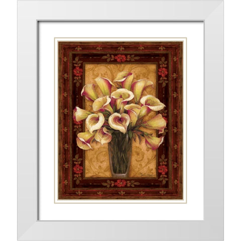 View from Pompeii I White Modern Wood Framed Art Print with Double Matting by Gladding, Pamela