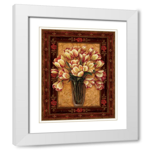 View From Pompeii II White Modern Wood Framed Art Print with Double Matting by Gladding, Pamela