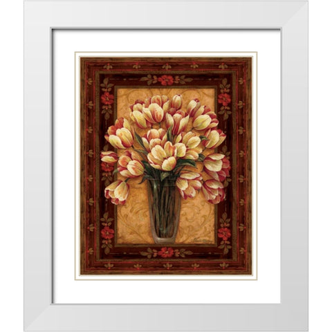 View From Pompeii II White Modern Wood Framed Art Print with Double Matting by Gladding, Pamela
