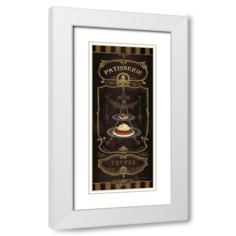 Truffle White Modern Wood Framed Art Print with Double Matting by Gladding, Pamela
