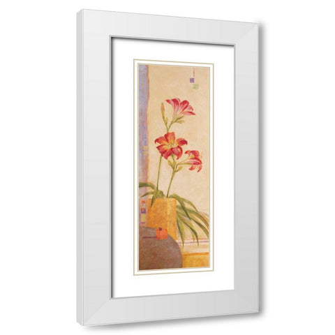 In the Garden II White Modern Wood Framed Art Print with Double Matting by Gladding, Pamela