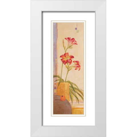 In the Garden II White Modern Wood Framed Art Print with Double Matting by Gladding, Pamela