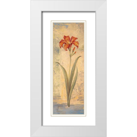 Topaz Skies I White Modern Wood Framed Art Print with Double Matting by Gladding, Pamela