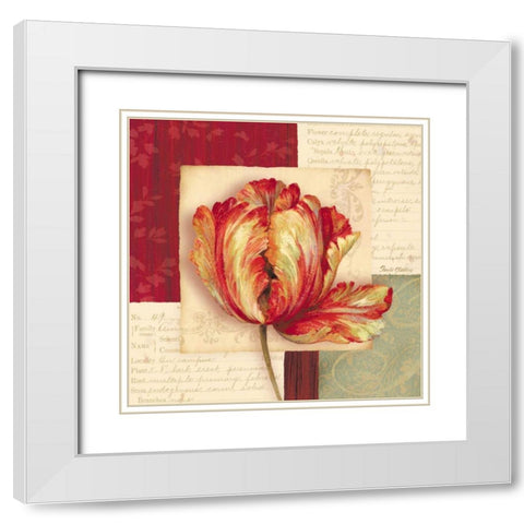 Bella Donna I White Modern Wood Framed Art Print with Double Matting by Gladding, Pamela