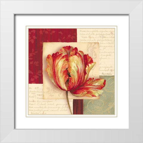 Bella Donna I White Modern Wood Framed Art Print with Double Matting by Gladding, Pamela