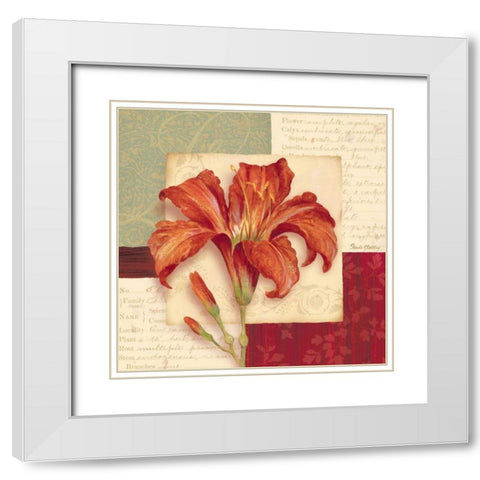 Bella Donna II White Modern Wood Framed Art Print with Double Matting by Gladding, Pamela