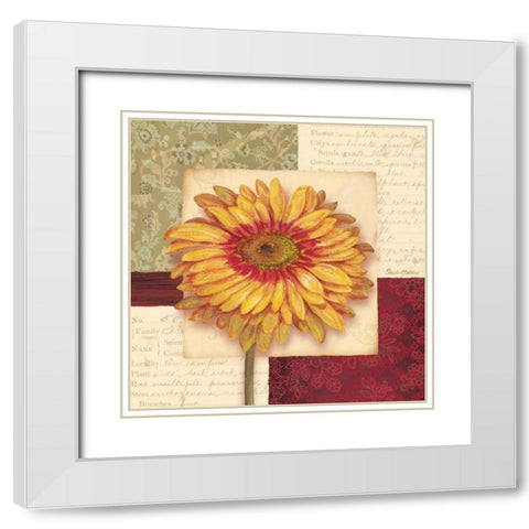 Bella Donna III White Modern Wood Framed Art Print with Double Matting by Gladding, Pamela