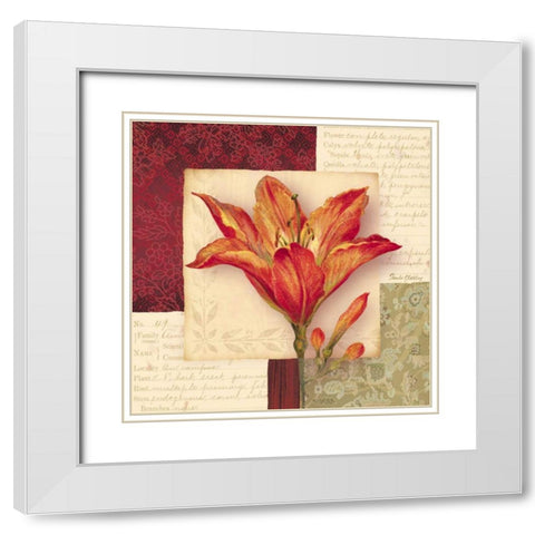 Bella Donna IV White Modern Wood Framed Art Print with Double Matting by Gladding, Pamela