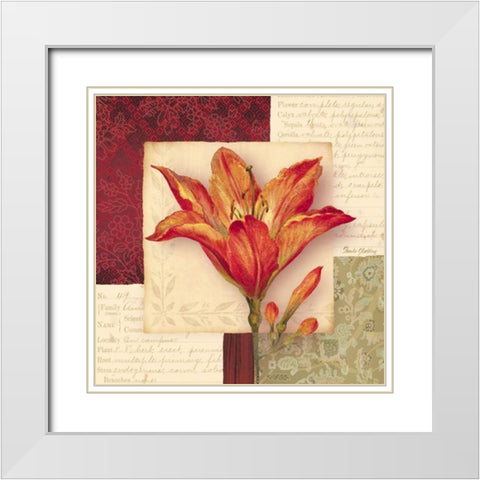 Bella Donna IV White Modern Wood Framed Art Print with Double Matting by Gladding, Pamela
