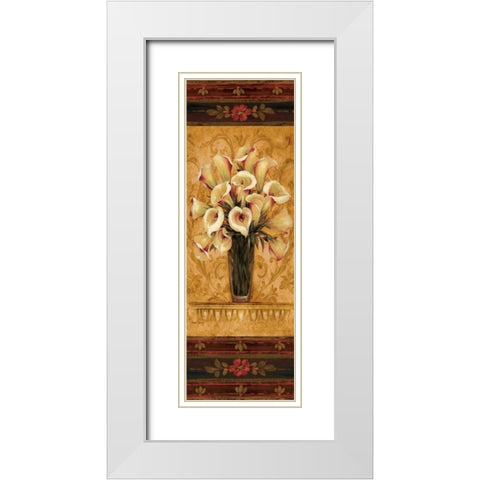 View from Pompeii Panel I White Modern Wood Framed Art Print with Double Matting by Gladding, Pamela