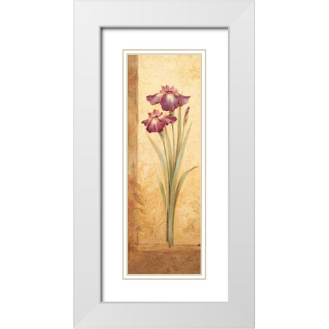 Grandiflora I White Modern Wood Framed Art Print with Double Matting by Gladding, Pamela