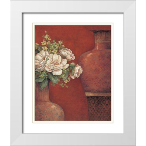 Venetian Chinois I White Modern Wood Framed Art Print with Double Matting by Gladding, Pamela