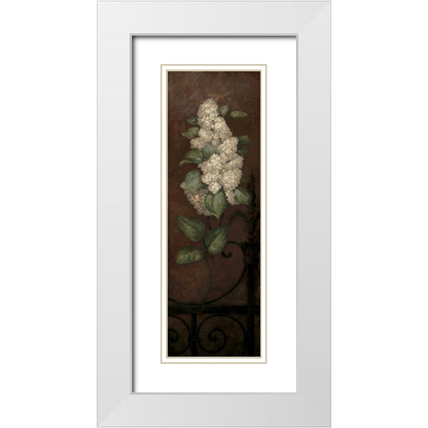 Gramercy Park Panel II White Modern Wood Framed Art Print with Double Matting by Gladding, Pamela