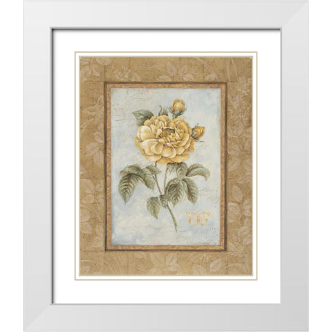 Junes Promise II White Modern Wood Framed Art Print with Double Matting by Gladding, Pamela