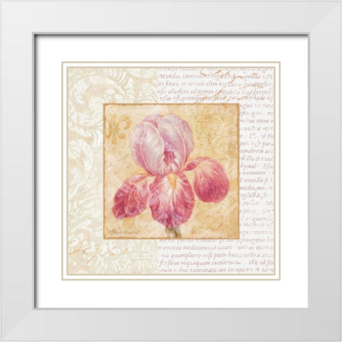Le Jardin II White Modern Wood Framed Art Print with Double Matting by Gladding, Pamela