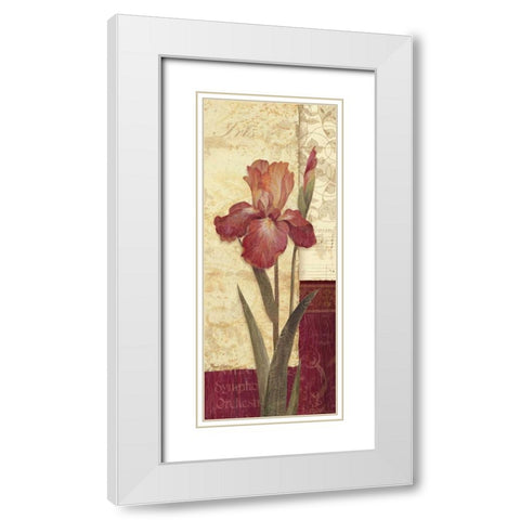 Quattro Sonata II White Modern Wood Framed Art Print with Double Matting by Gladding, Pamela