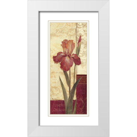 Quattro Sonata II White Modern Wood Framed Art Print with Double Matting by Gladding, Pamela
