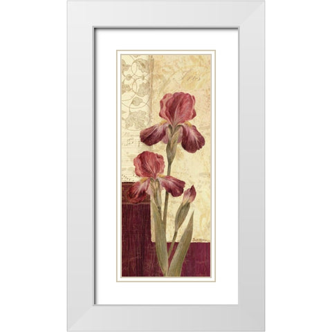 Quattro Sonata III White Modern Wood Framed Art Print with Double Matting by Gladding, Pamela
