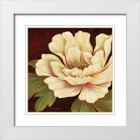 Il Ballo Baronne I White Modern Wood Framed Art Print with Double Matting by Gladding, Pamela