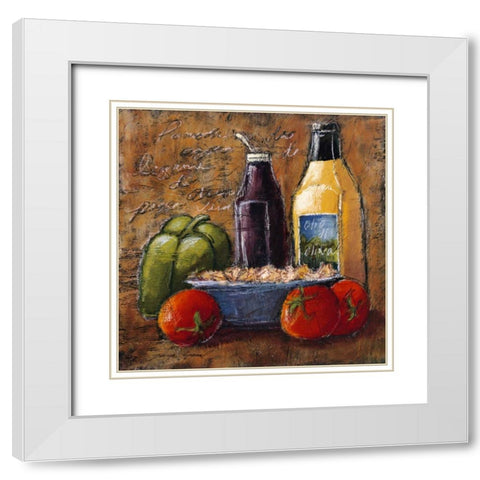 Rustic Kitchen IV White Modern Wood Framed Art Print with Double Matting by Gamel, Tara