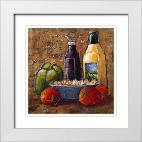 Rustic Kitchen IV White Modern Wood Framed Art Print with Double Matting by Gamel, Tara