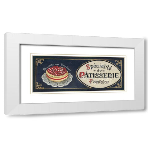 Patisserie White Modern Wood Framed Art Print with Double Matting by Gorham, Gregory