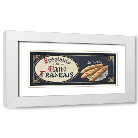 Baguette White Modern Wood Framed Art Print with Double Matting by Gorham, Gregory
