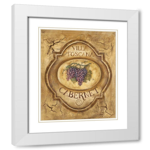 Cabernet White Modern Wood Framed Art Print with Double Matting by Gorham, Gregory
