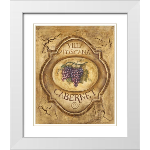 Cabernet White Modern Wood Framed Art Print with Double Matting by Gorham, Gregory