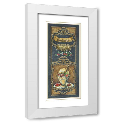Gelato White Modern Wood Framed Art Print with Double Matting by Gorham, Gregory
