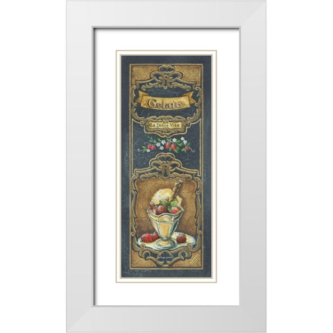 Gelato White Modern Wood Framed Art Print with Double Matting by Gorham, Gregory