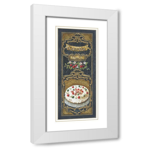 Cassata White Modern Wood Framed Art Print with Double Matting by Gorham, Gregory