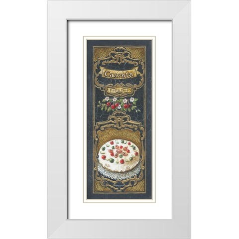Cassata White Modern Wood Framed Art Print with Double Matting by Gorham, Gregory