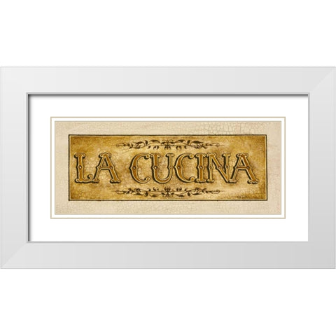 Cucina White Modern Wood Framed Art Print with Double Matting by Gorham, Gregory