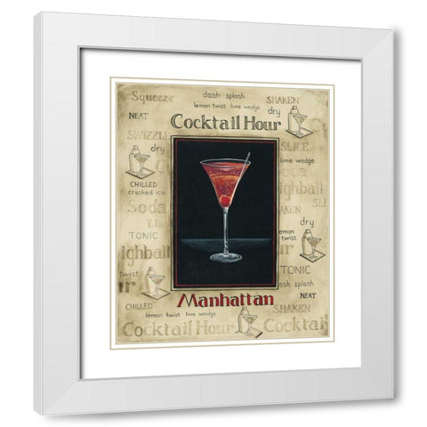 Manhattan White Modern Wood Framed Art Print with Double Matting by Gorham, Gregory