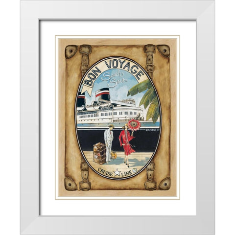 Empress Star White Modern Wood Framed Art Print with Double Matting by Gorham, Gregory