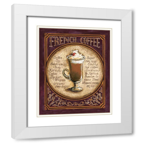 French Coffee White Modern Wood Framed Art Print with Double Matting by Gorham, Gregory