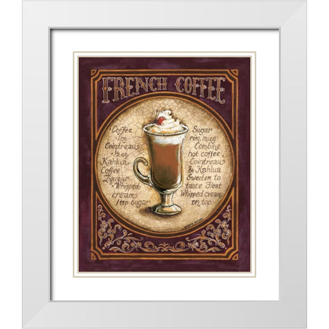 French Coffee White Modern Wood Framed Art Print with Double Matting by Gorham, Gregory