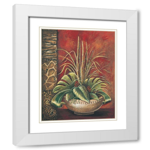 Exotic Tropical I White Modern Wood Framed Art Print with Double Matting by Gorham, Gregory