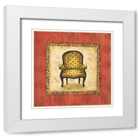 Parlor Chair I White Modern Wood Framed Art Print with Double Matting by Gorham, Gregory
