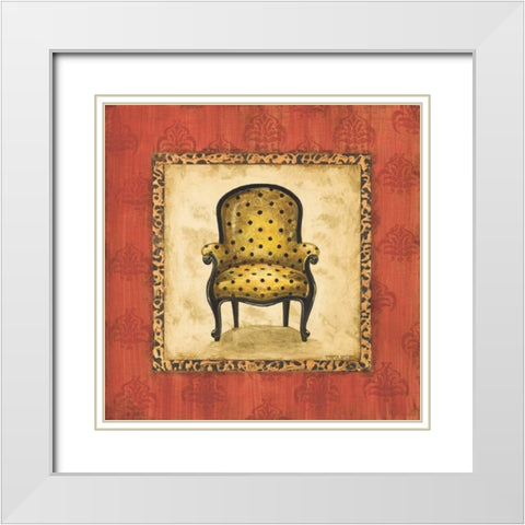 Parlor Chair I White Modern Wood Framed Art Print with Double Matting by Gorham, Gregory