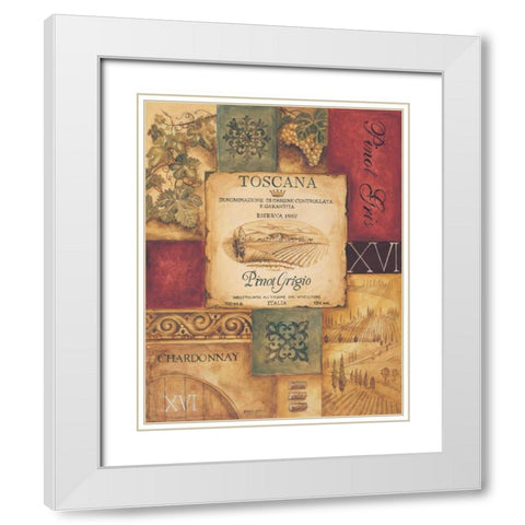 Wine Country I White Modern Wood Framed Art Print with Double Matting by Gorham, Gregory