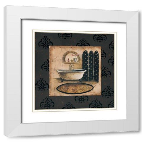 Bath Time IV White Modern Wood Framed Art Print with Double Matting by Gorham, Gregory