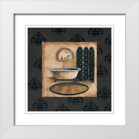 Bath Time IV White Modern Wood Framed Art Print with Double Matting by Gorham, Gregory